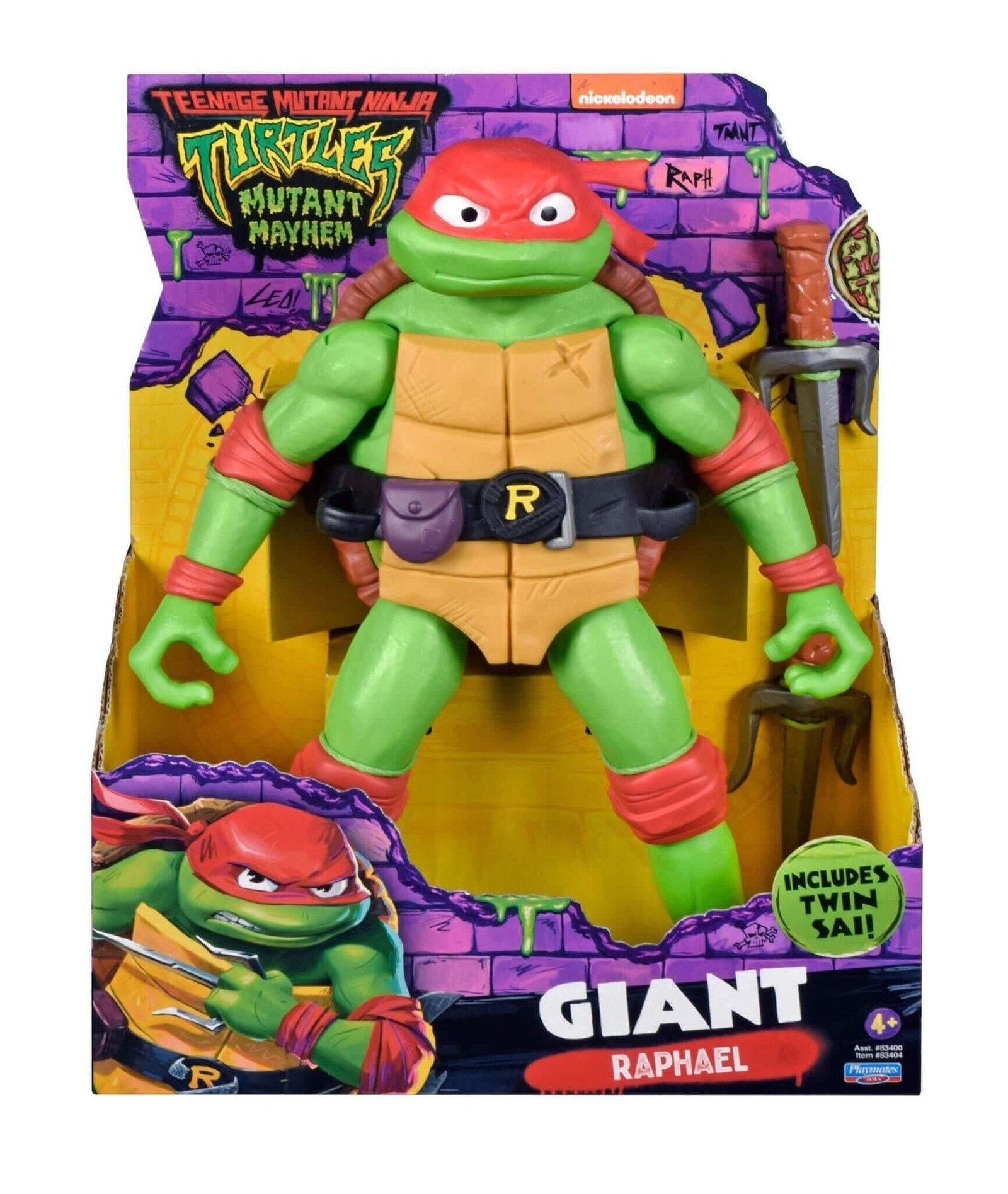 Teenage Mutant Ninja Turtle Turtle Meyhem Giant Raphel package