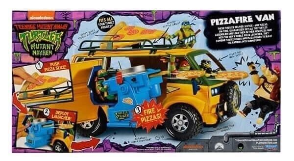 Teenage Mutant Ninja Turtle Turtle Meyhem Pizza Van Package rear