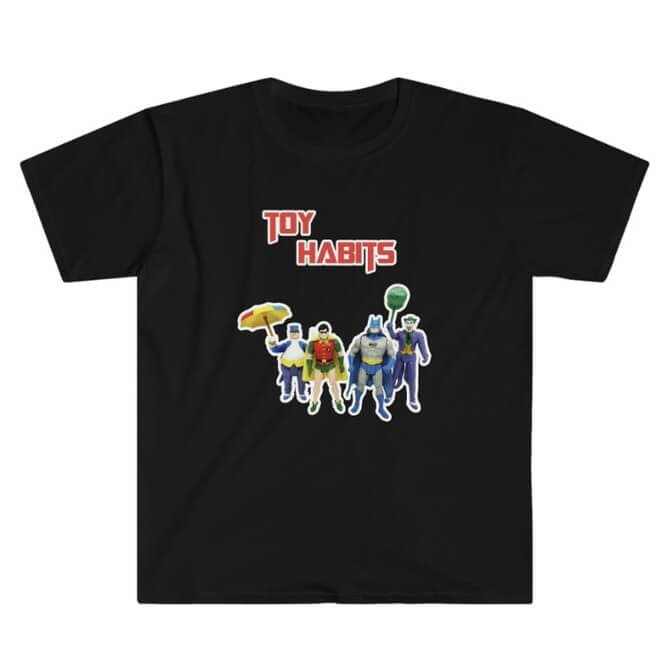 Toy Habits Unisex Batman Robin Penguin Joker Shirt