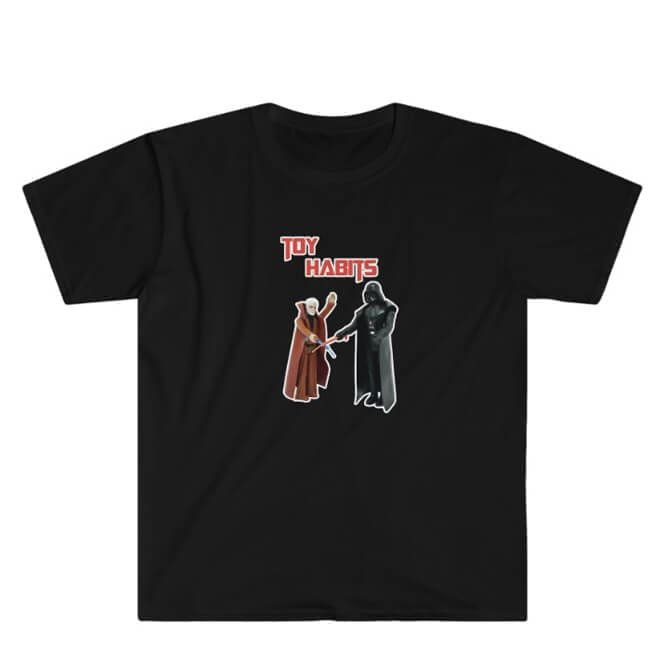 Toy Habits Unisex Obi-Wan Darth Vader Shirt