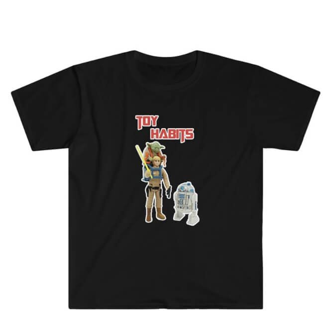 Toy Habits Unisex Star Wars Luke & Yoda Shirt