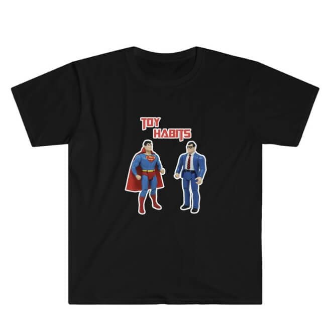 Toy Habits Unisex Superman Clark Kent Shirt