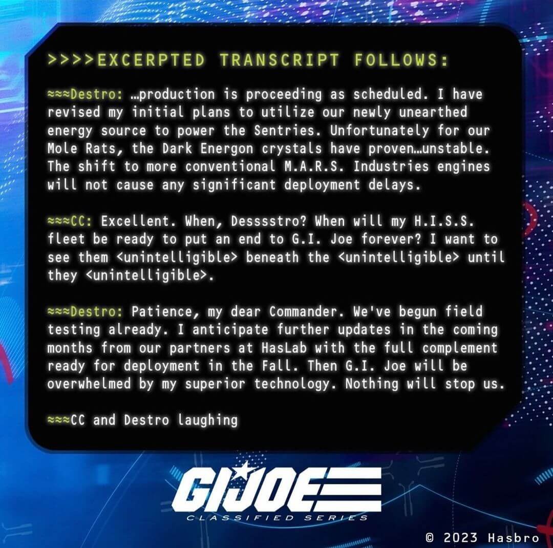 GI Joe Incoming Transmission 3-3