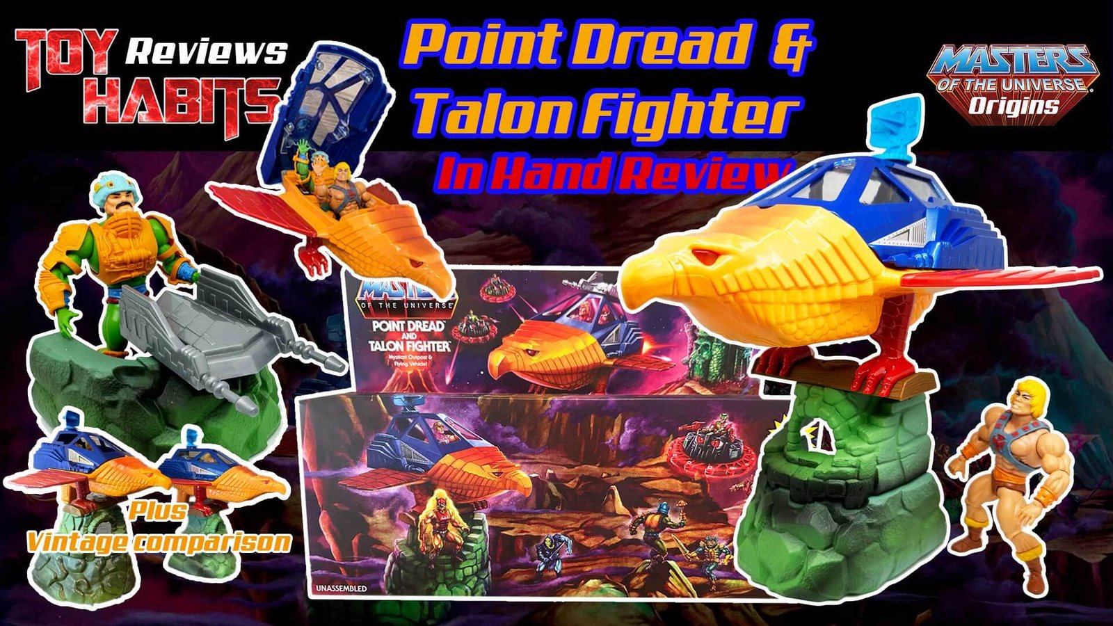 MOTU-Origins-Point-Dread-&-Talon-Fighter-In-Hand-Review
