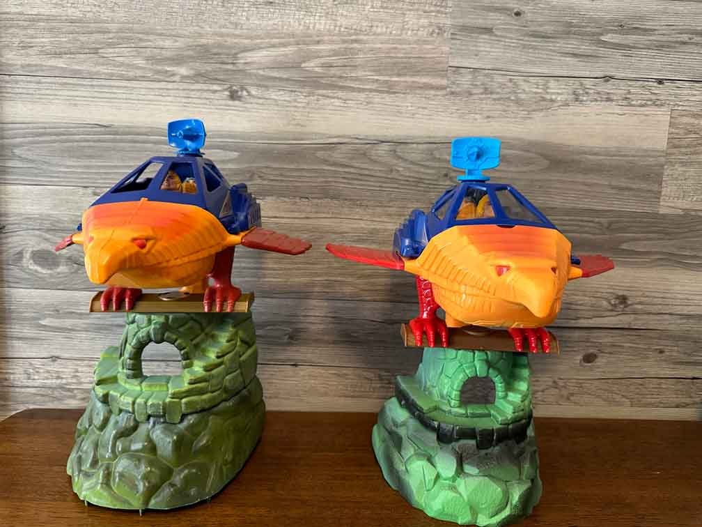 MOTU-Vintage-&-Origins-Talon-Fighter-&--Point-Dread-front-comparison