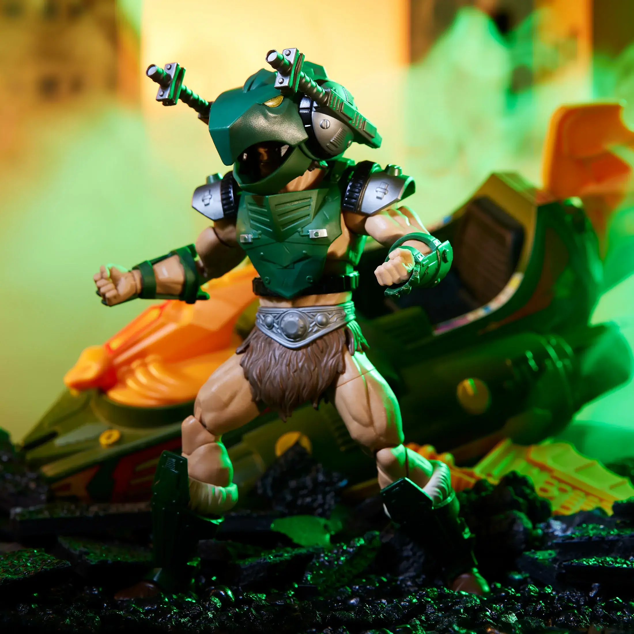 Masters of the Universe Masterverse Vykron Figure Military 3