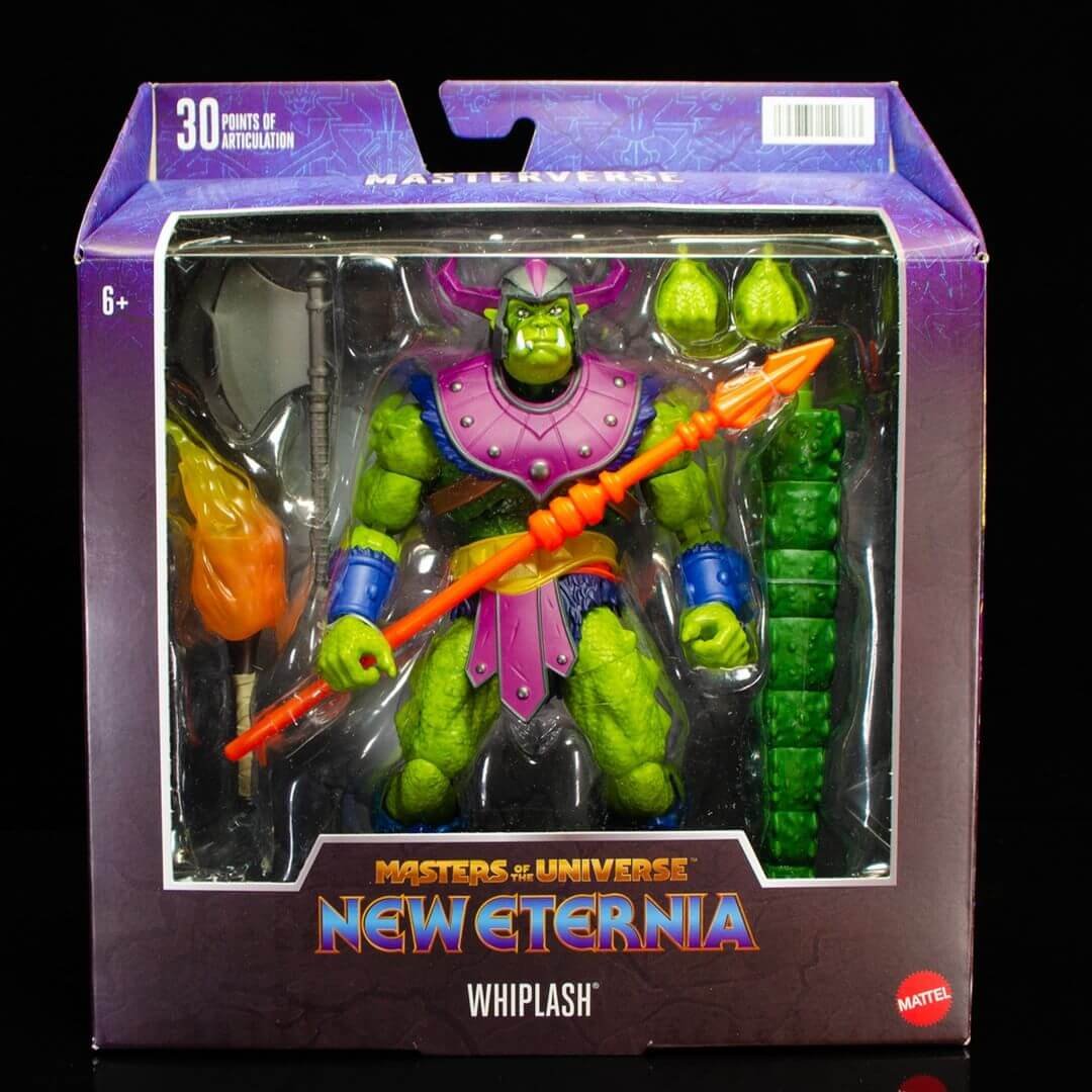 Masterverse Whiplash in Hand Package front