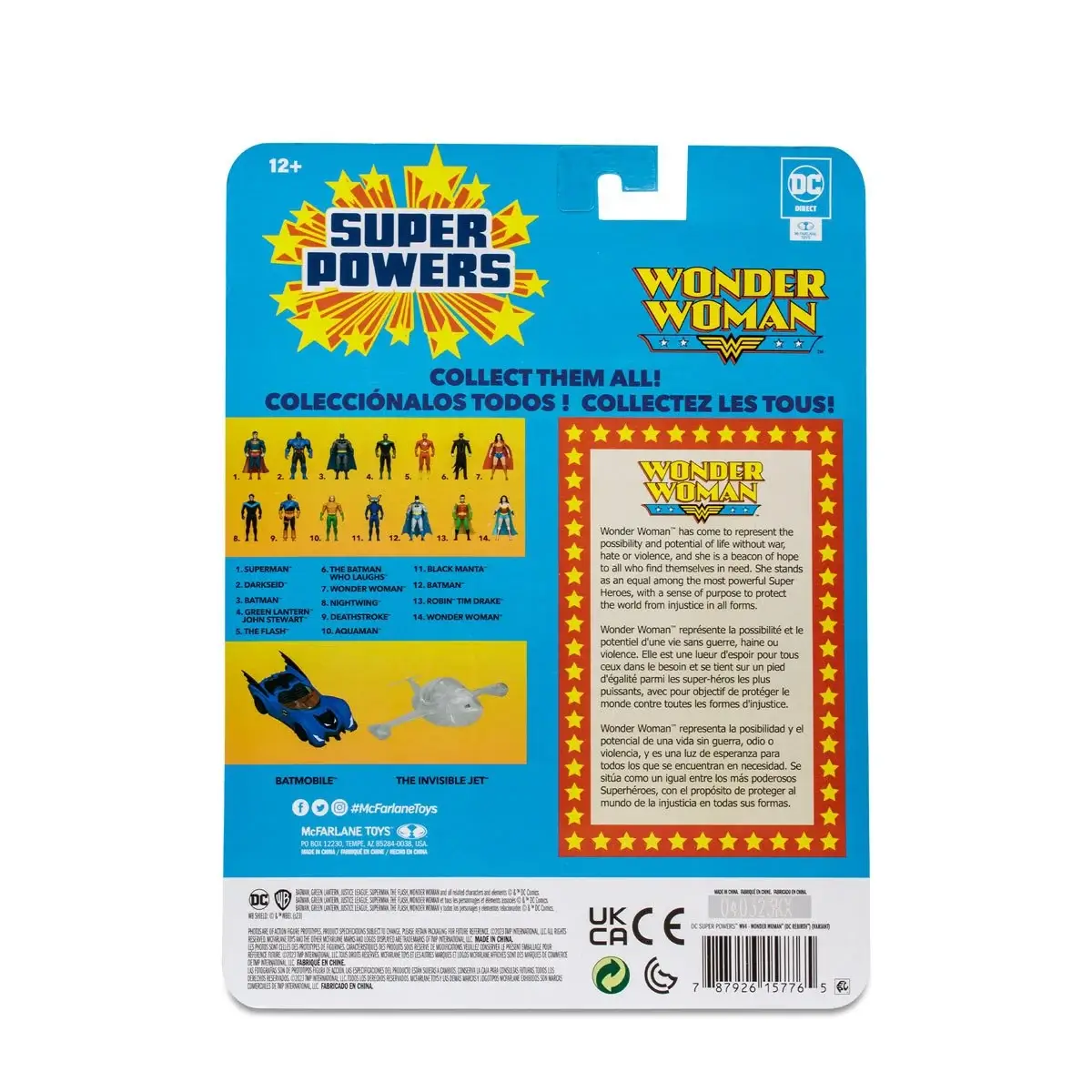 Wonder Woman Rebirth DC Super Powers package rear