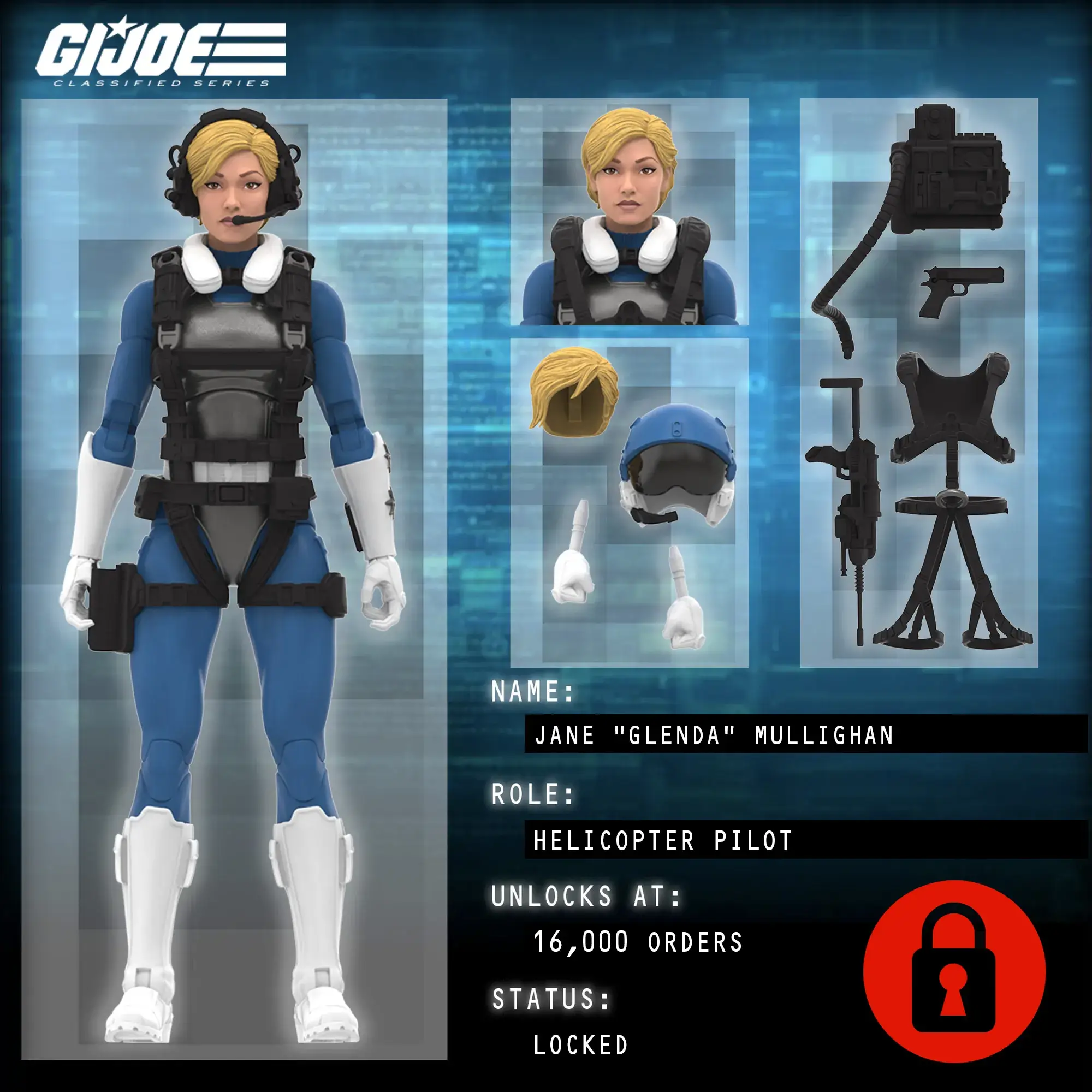Glenda Unlock Tier 2 GI Joe Haslab Dragonfly Glenda 3
