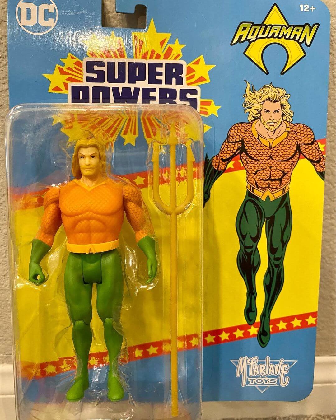 McFarlane Super Powers Aquaman in hand carded