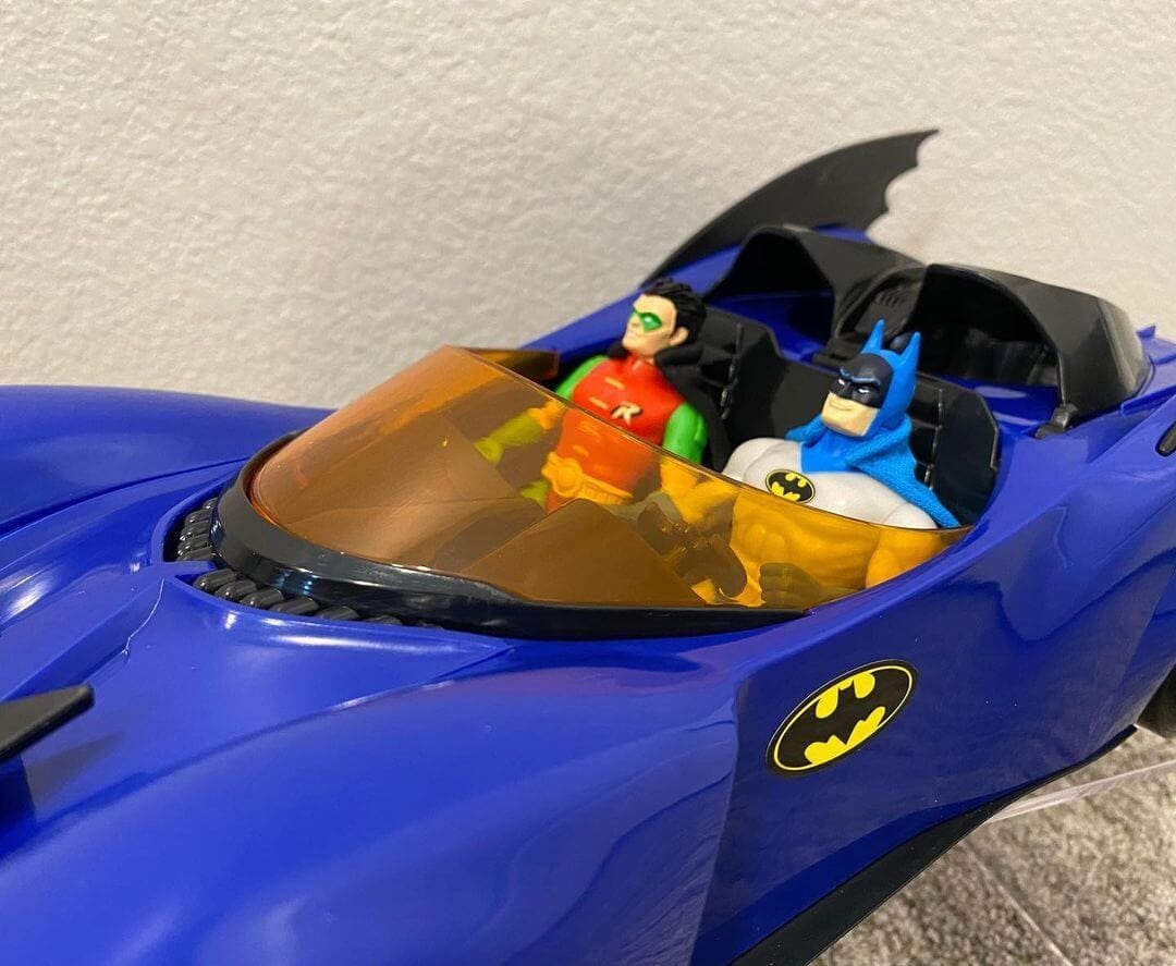 McFarlane Super Powers Batmobile in hand 2