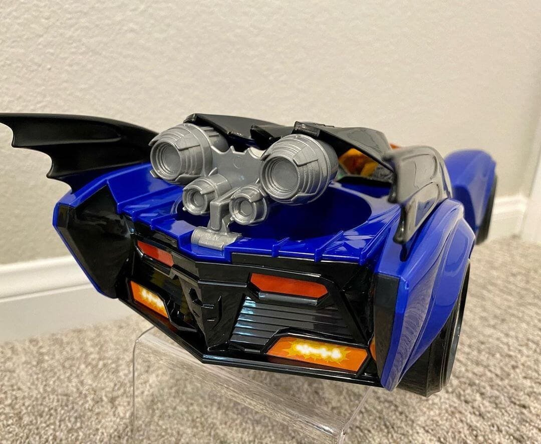 McFarlane Super Powers Batmobile in hand 3