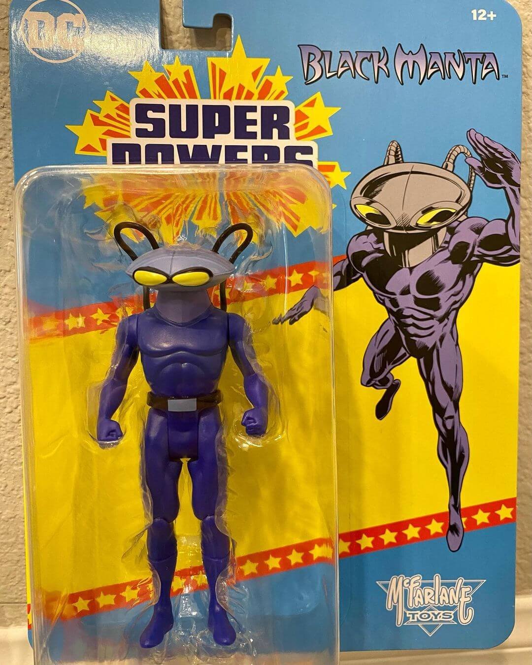 McFarlane Super Powers Black Manta in hand c