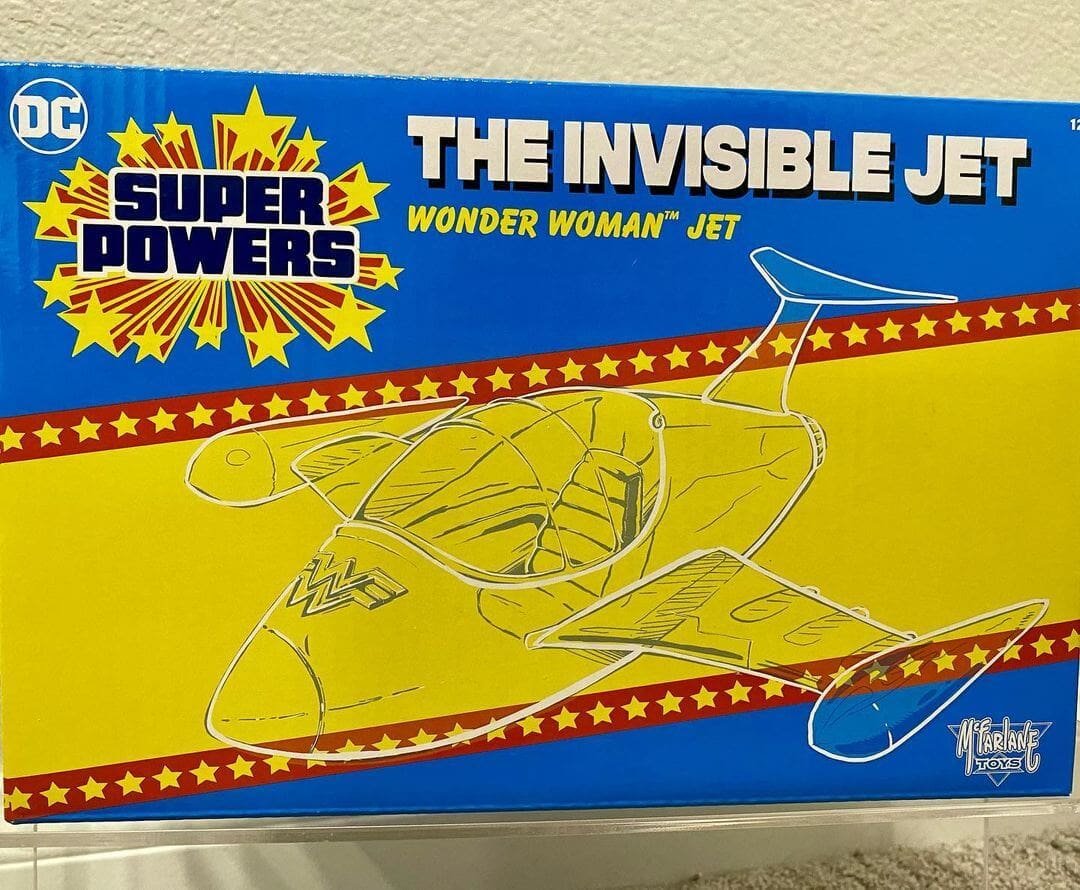 McFarlane Super Powers Invisble Jet in hand box