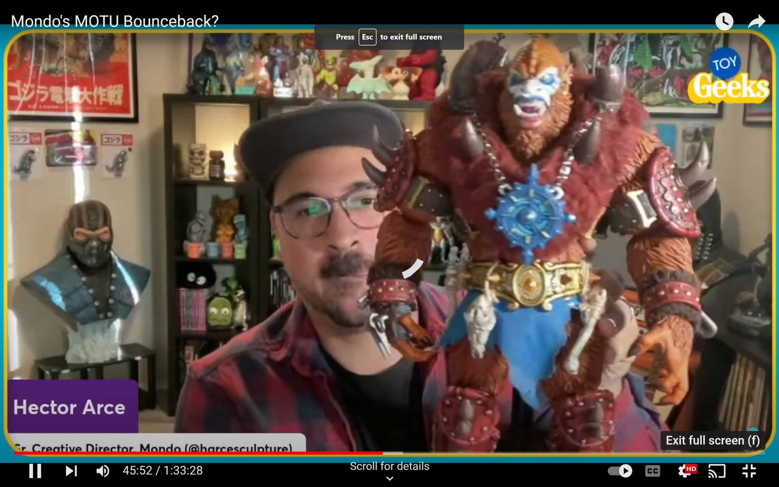 Mondo Beast Man in hand 2