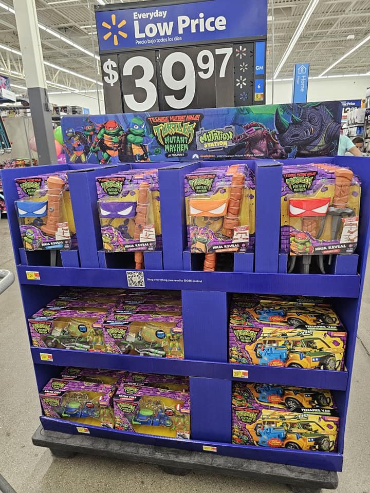 TMNT Mutant Mayhem Shipper at Walmart Arizona 2