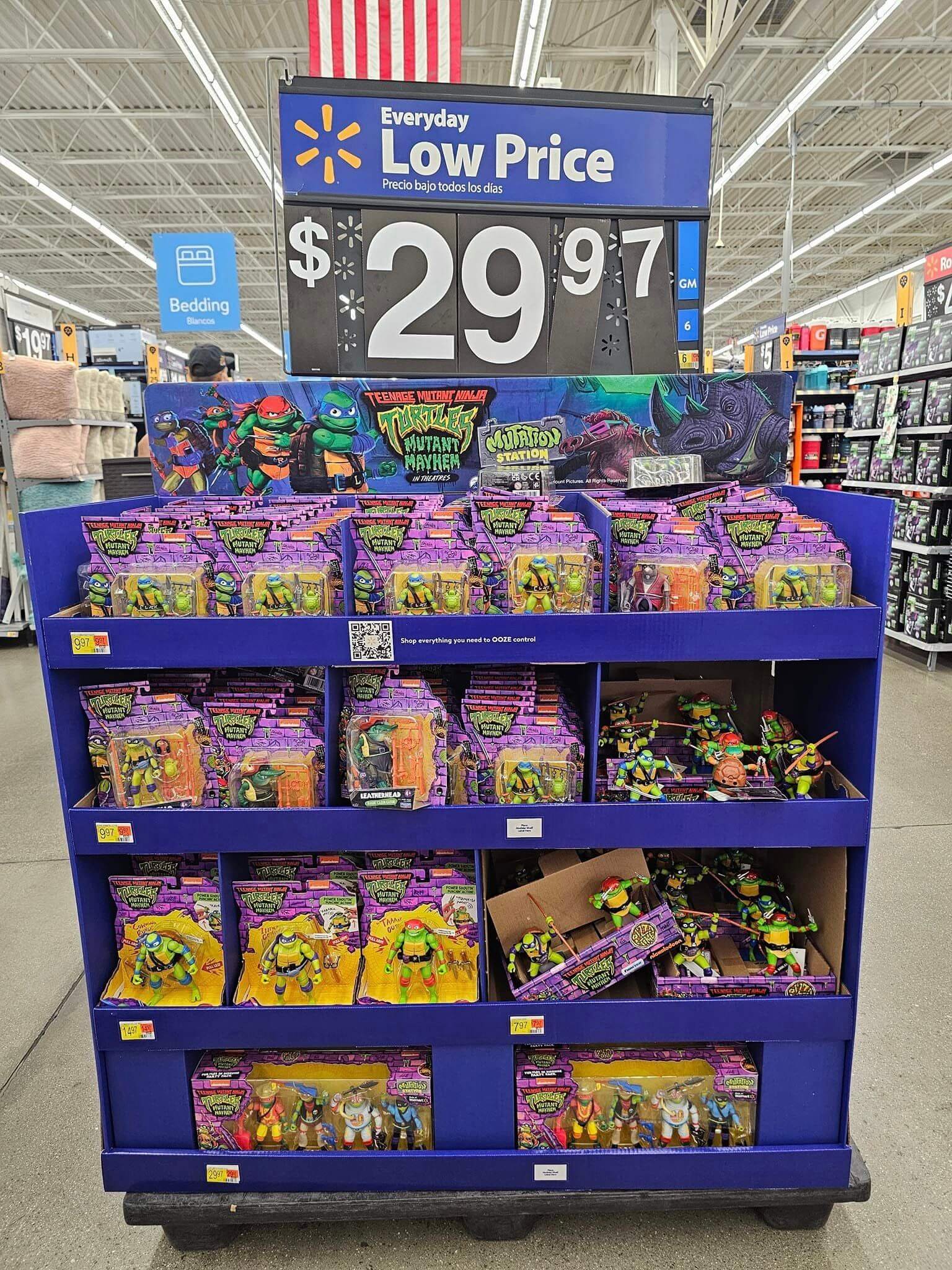 TMNT Mutant Mayhem Shipper at Walmart Arizona