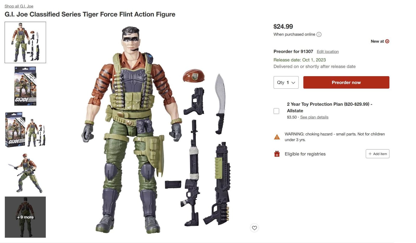 GI Joe Classified Series TIger Force Flint Hasbro Listing 2