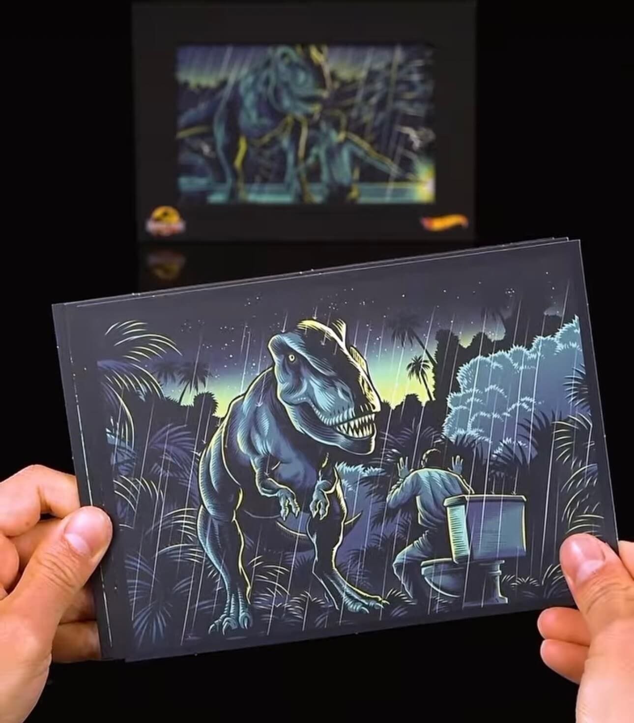 Hot Wheels Jurassic Park Jeep Wrangler & Dr. Ian Malcolm figure 5