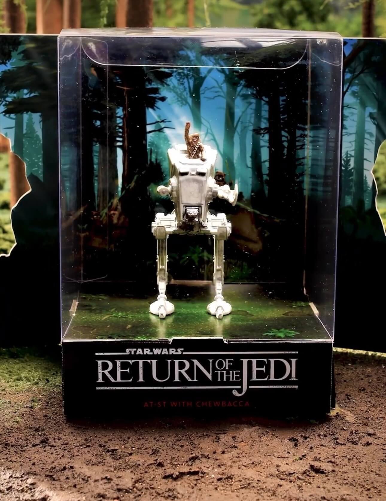 Hot Wheels Starships Select AT ST w Chewie 2