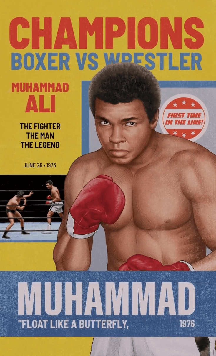 Mohammad Ali vs Wrestlers SDCC Set 1