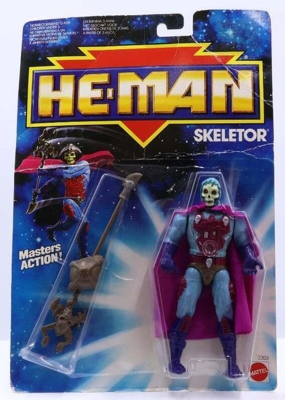 New Adventures Skeletor Vintage figure carded