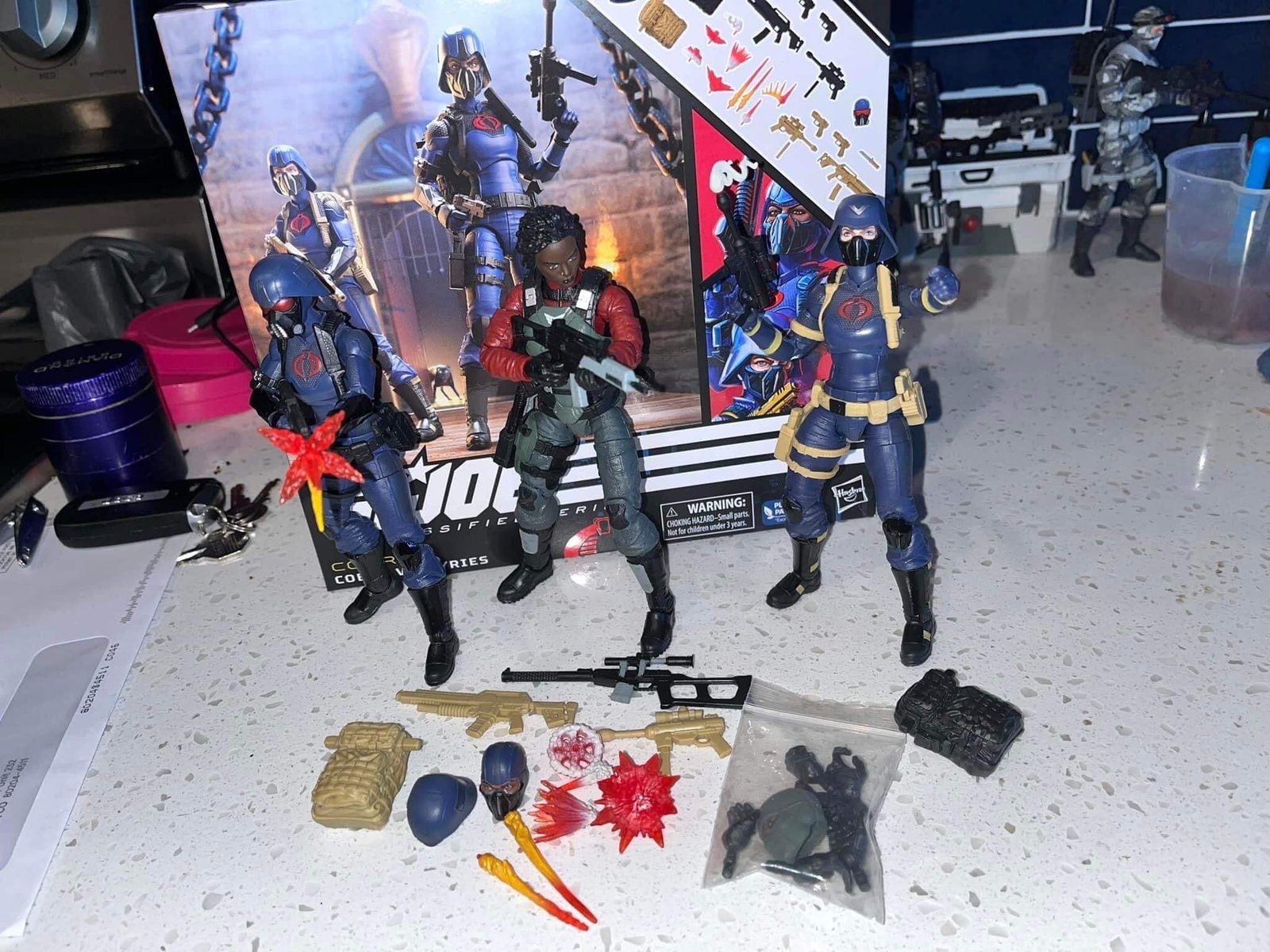 G.I. Joe Classified Series Cobra Valkyries 8 In Hand
