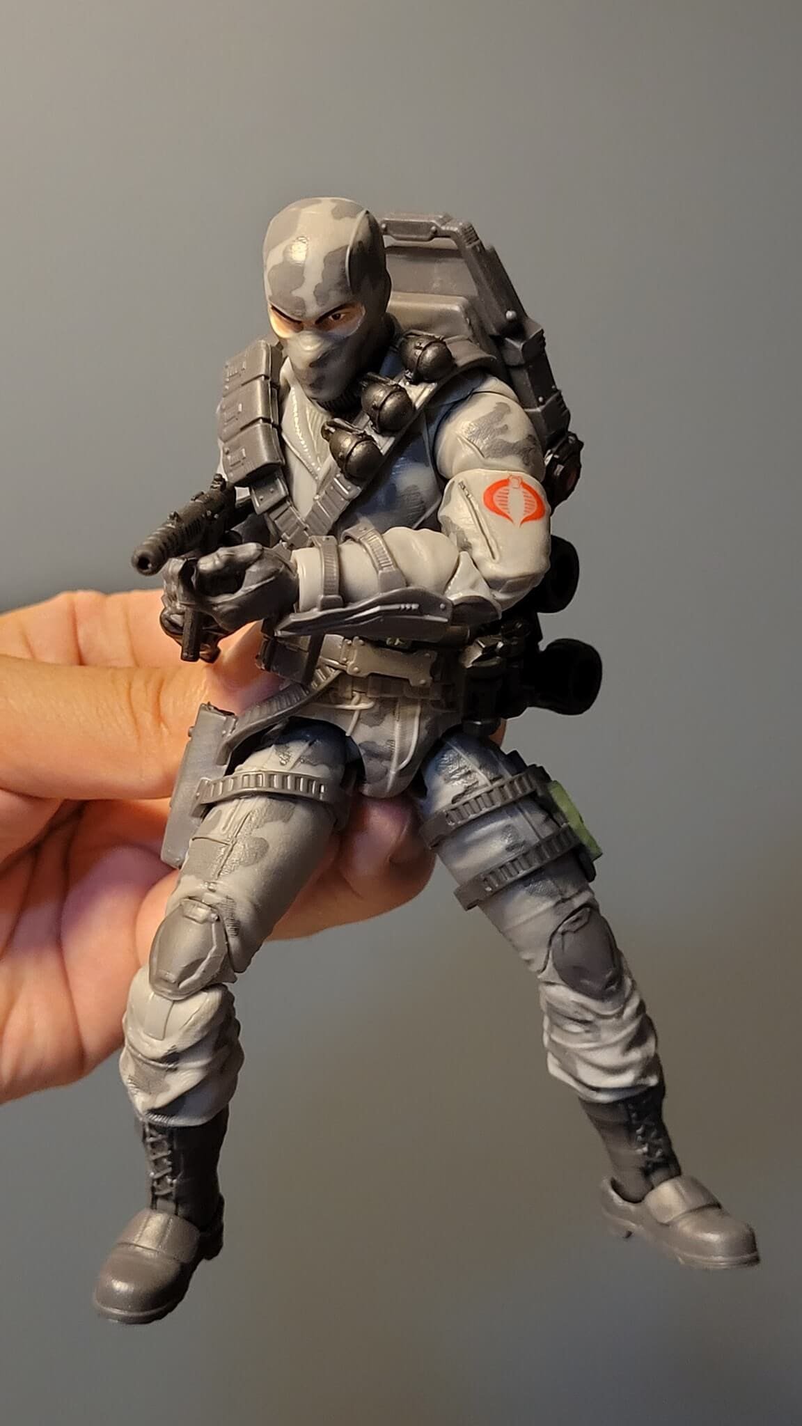 GI Joe Classified Series Fire Fly in hand 1