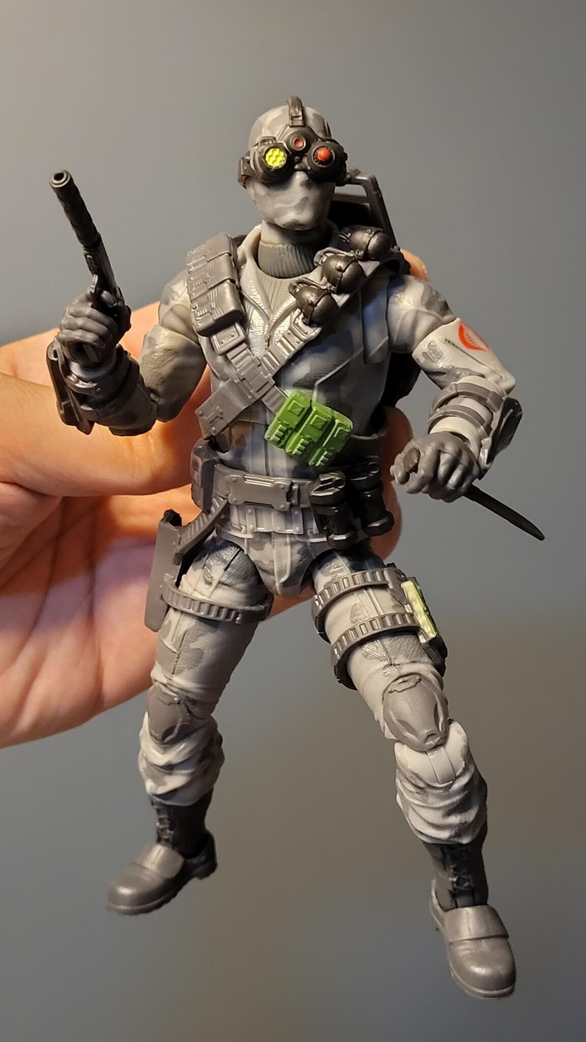 GI Joe Classified Series Fire Fly in hand 2