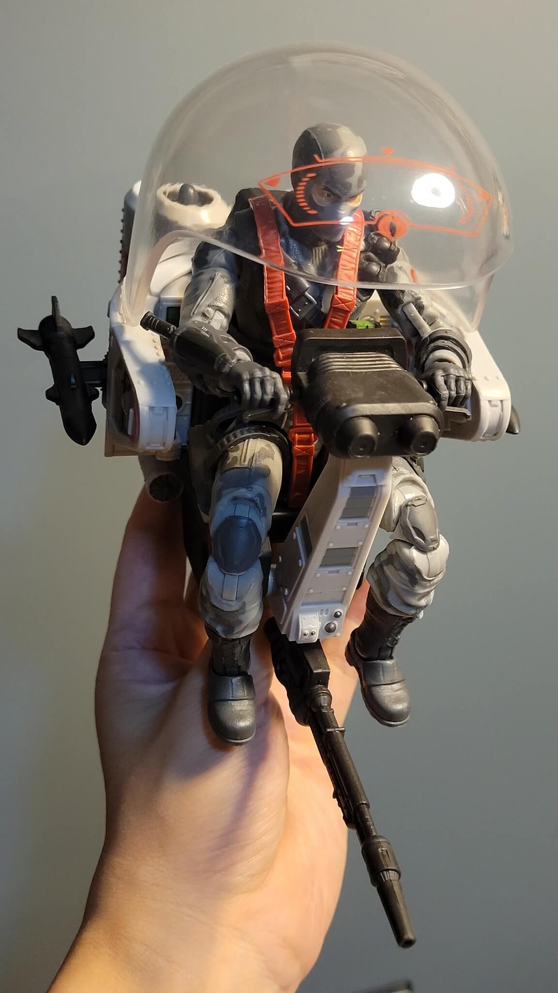 GI Joe Classified Series Fire Fly in hand 9