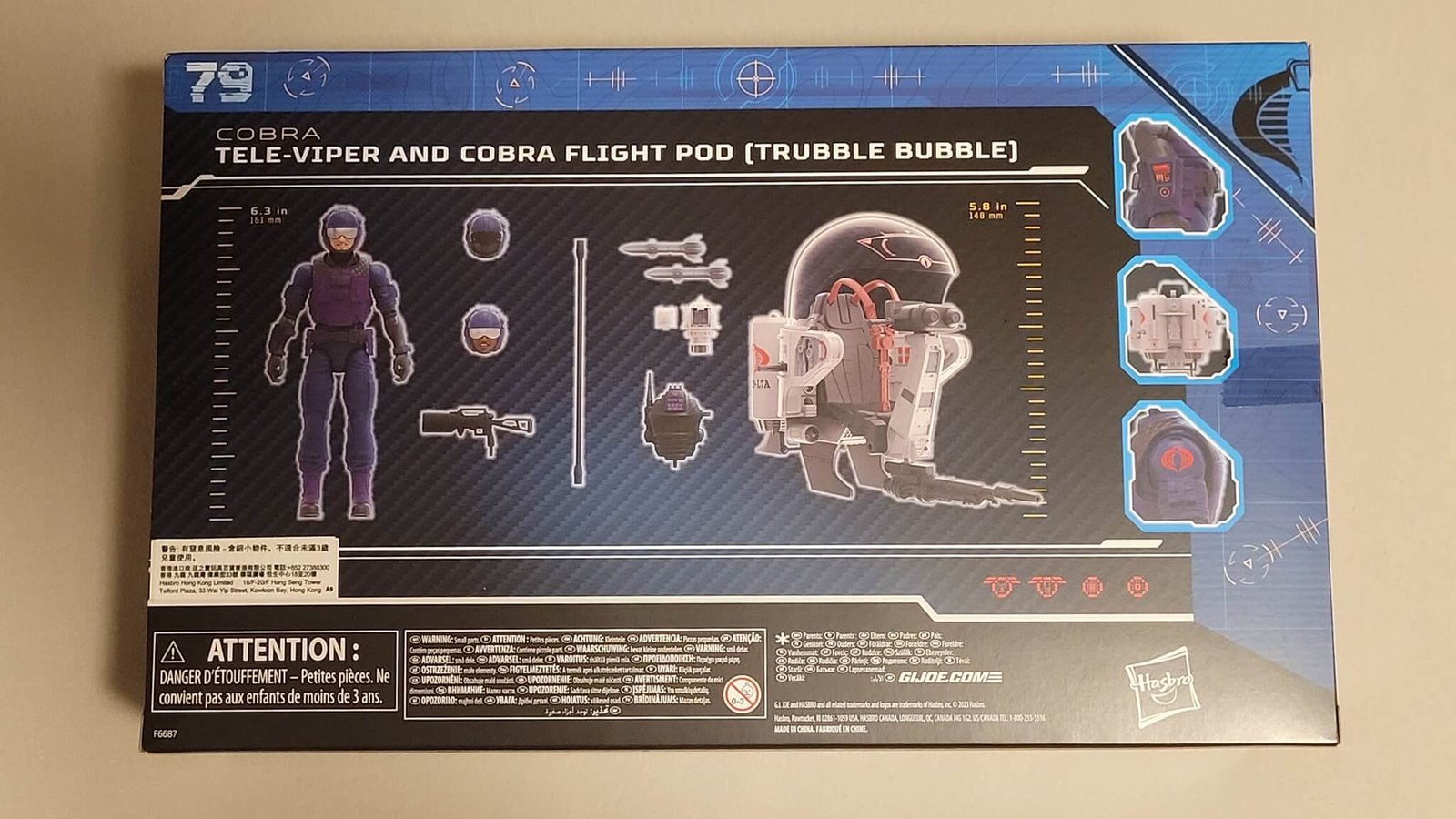 GI Joe Classified Series Trubble Bubble & Tele viper in Hand box 2