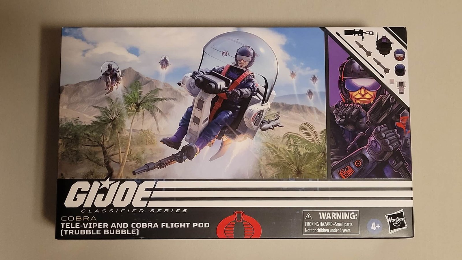 GI Joe Classified Series Trubble Bubble & Tele viper in Hand box