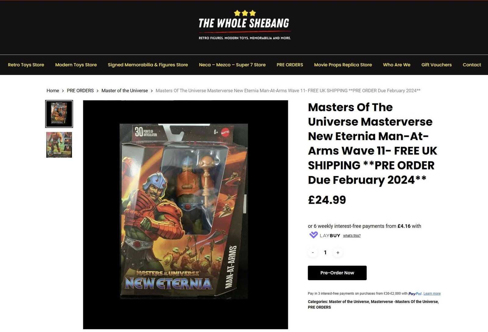 Masterverse Wave 11 New Eternia Man at Arms on The Whole Shebang