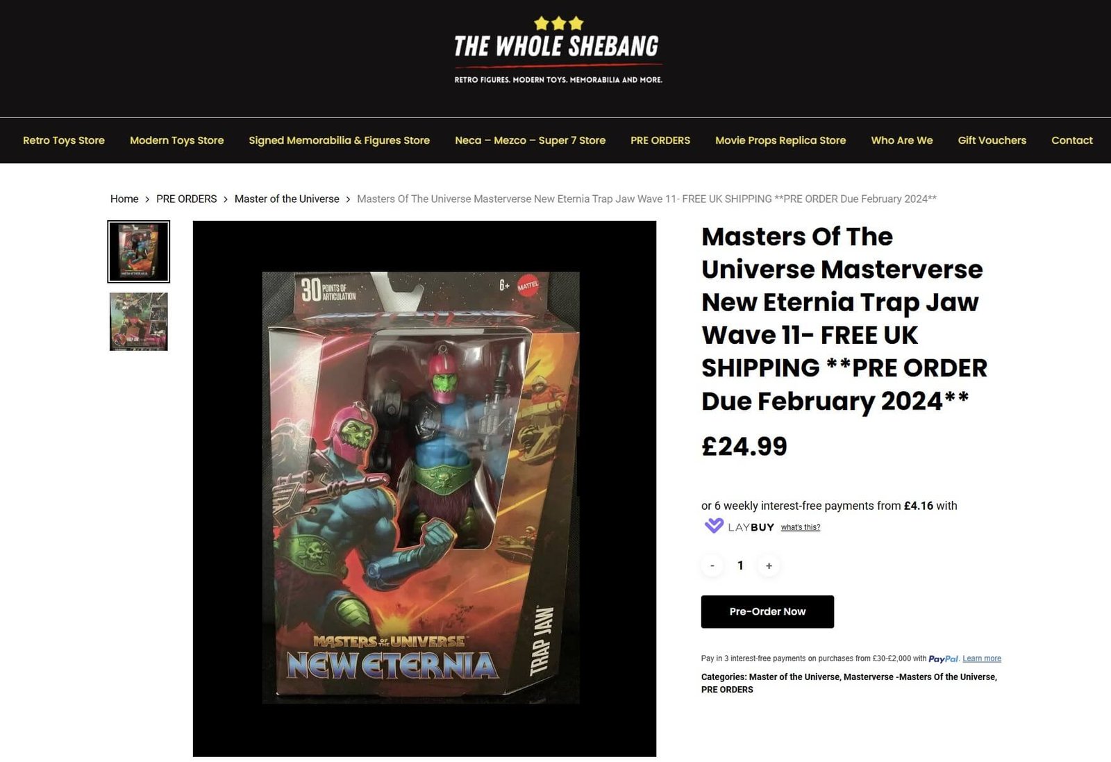 Masterverse Wave 11 New Eternia Trap Jaw on The Whole Shebang