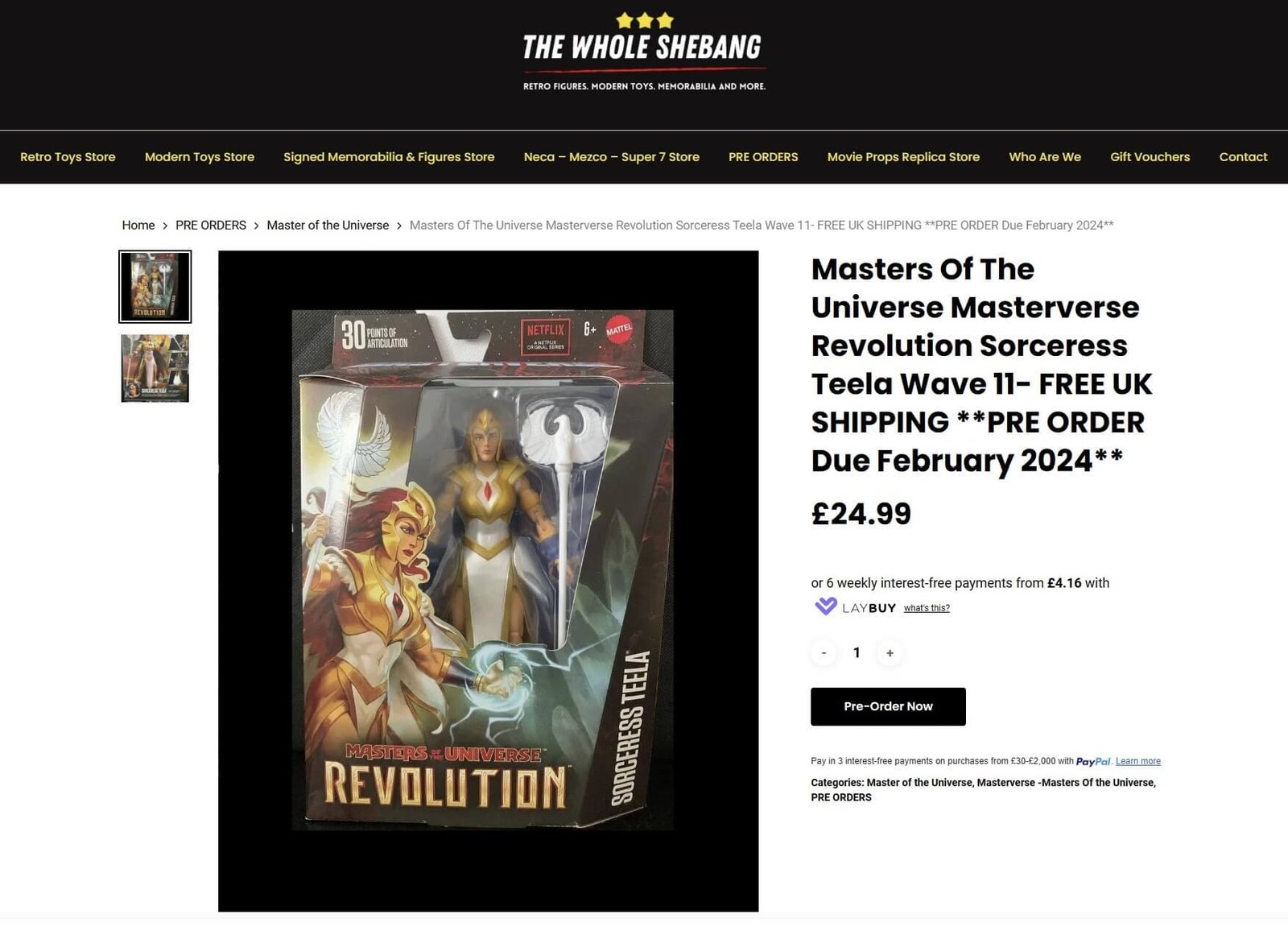 Masterverse Wave 11 Sorceress Teela on The Whole Shebang