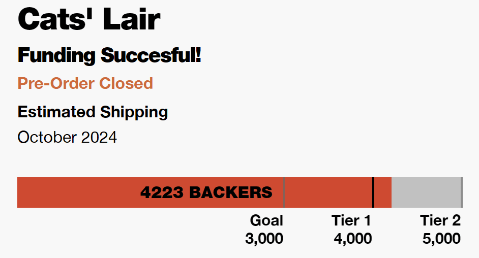 Cats Lair funung 9-18-23 closed