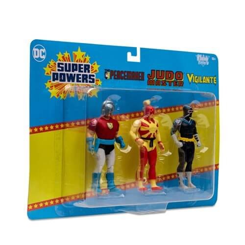 DC Super Powers Peacemaker, Judo Master, and Vigilant 6