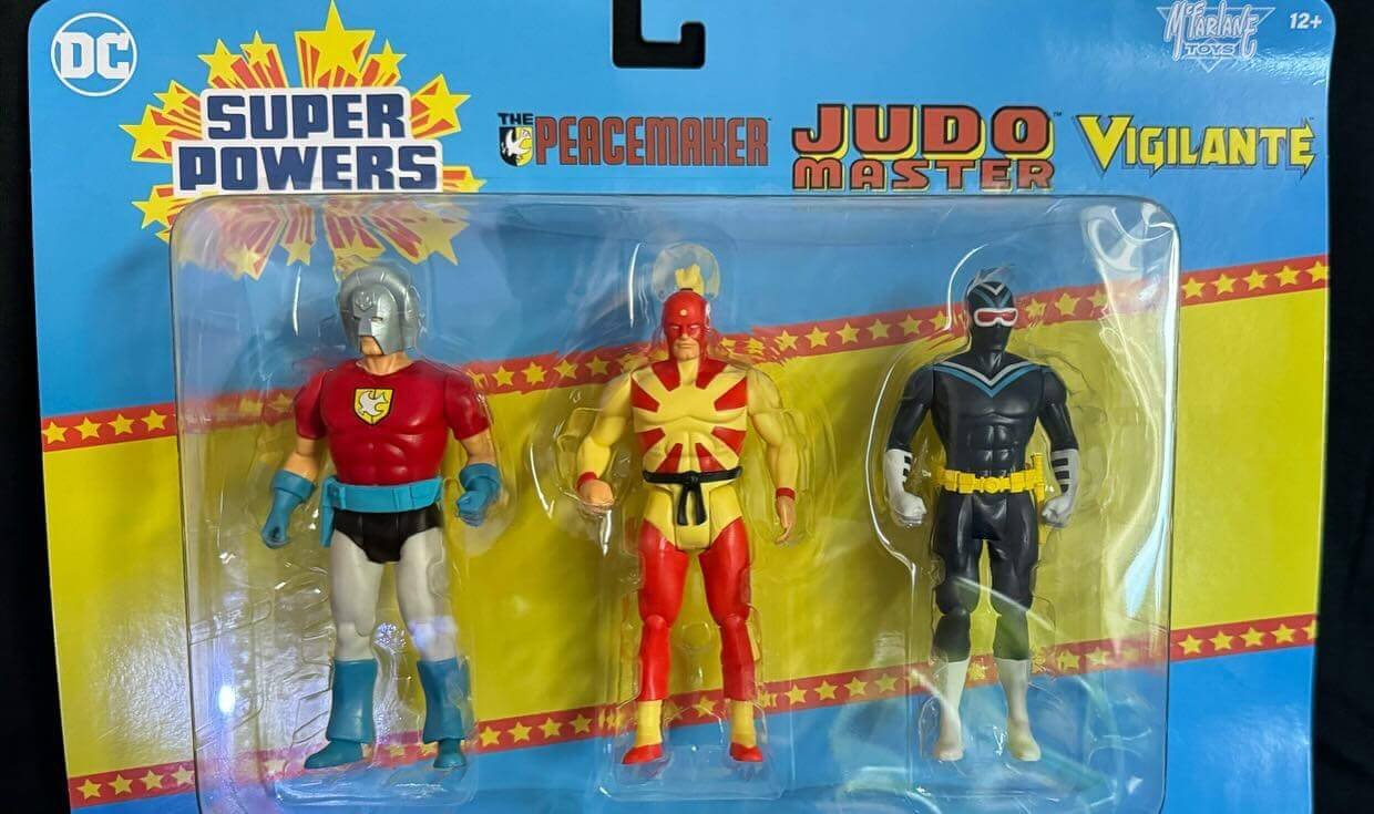 DC Super Powers Peacemaker, Judo Master, and Vigilant In hand 2