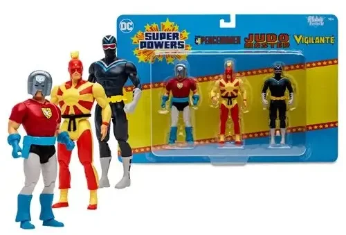 DC Super Powers Peacemaker, Judo Master, and Vigilante 4