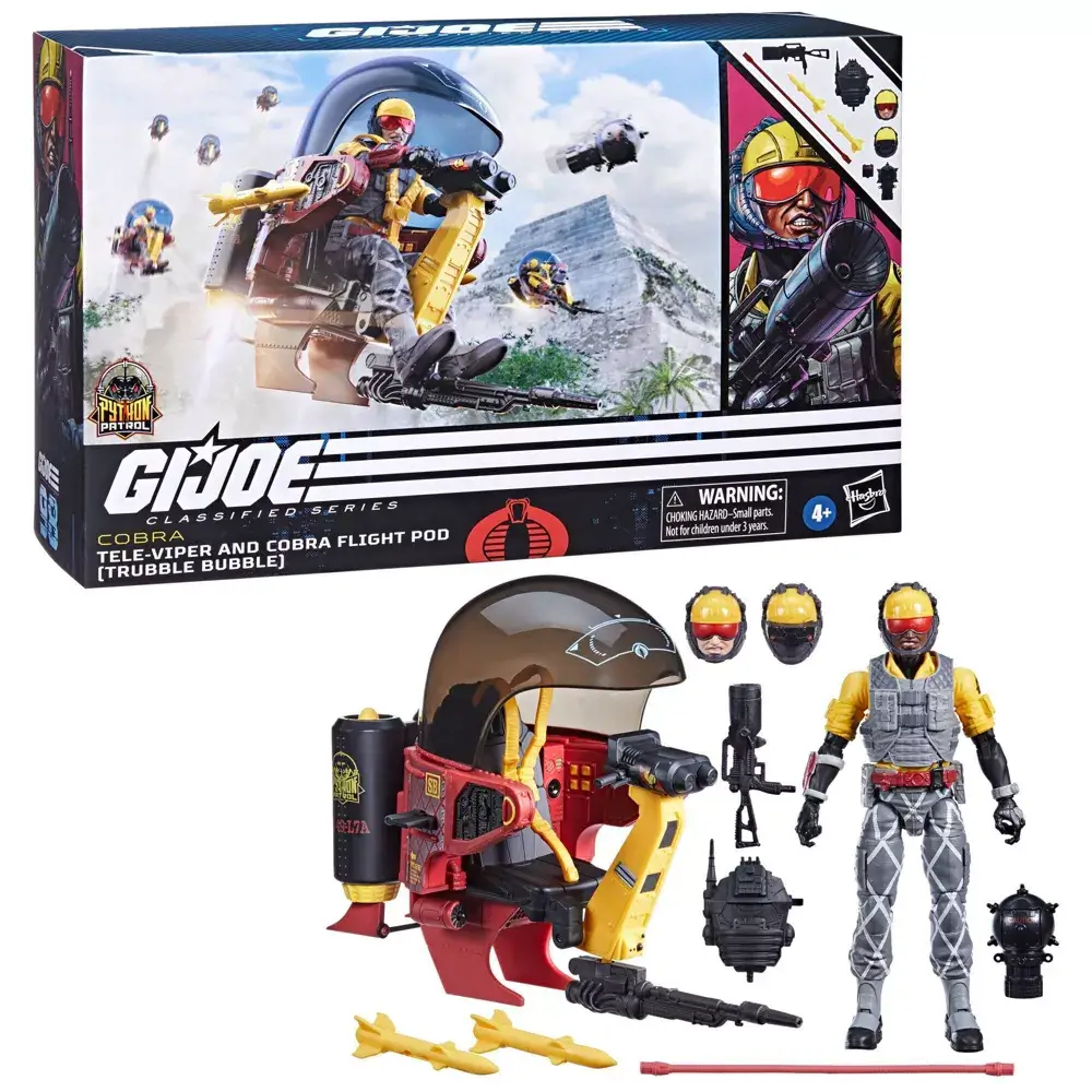 G.I. Joe Classified Python Patrol Tele-Viper Action Figure & Cobra Flight Pod 2