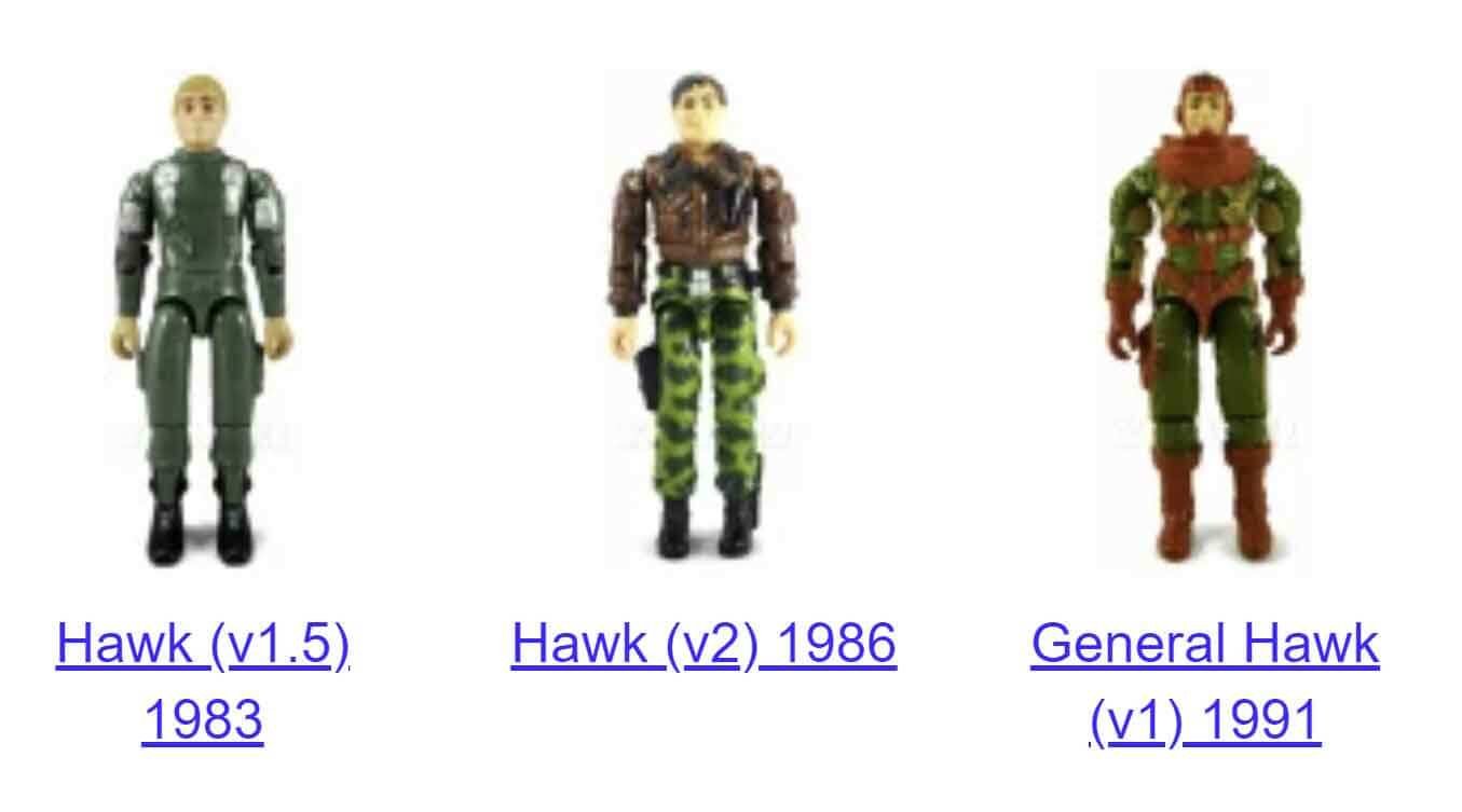 Hawk-GI-Joe-Vintage-Figures