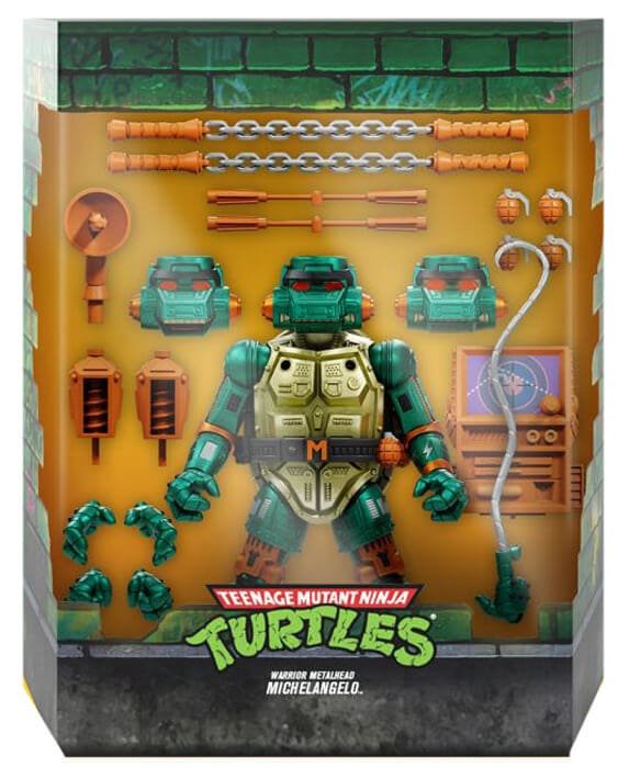 Warrior Metalhead Michaelangelo-Teenage-Mutant-Ninja-Turltes-Super7-Ultimates-Wave-4
