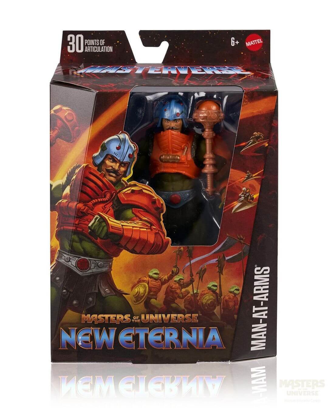 Masterverse New Eternia Man At Arms Package front official art