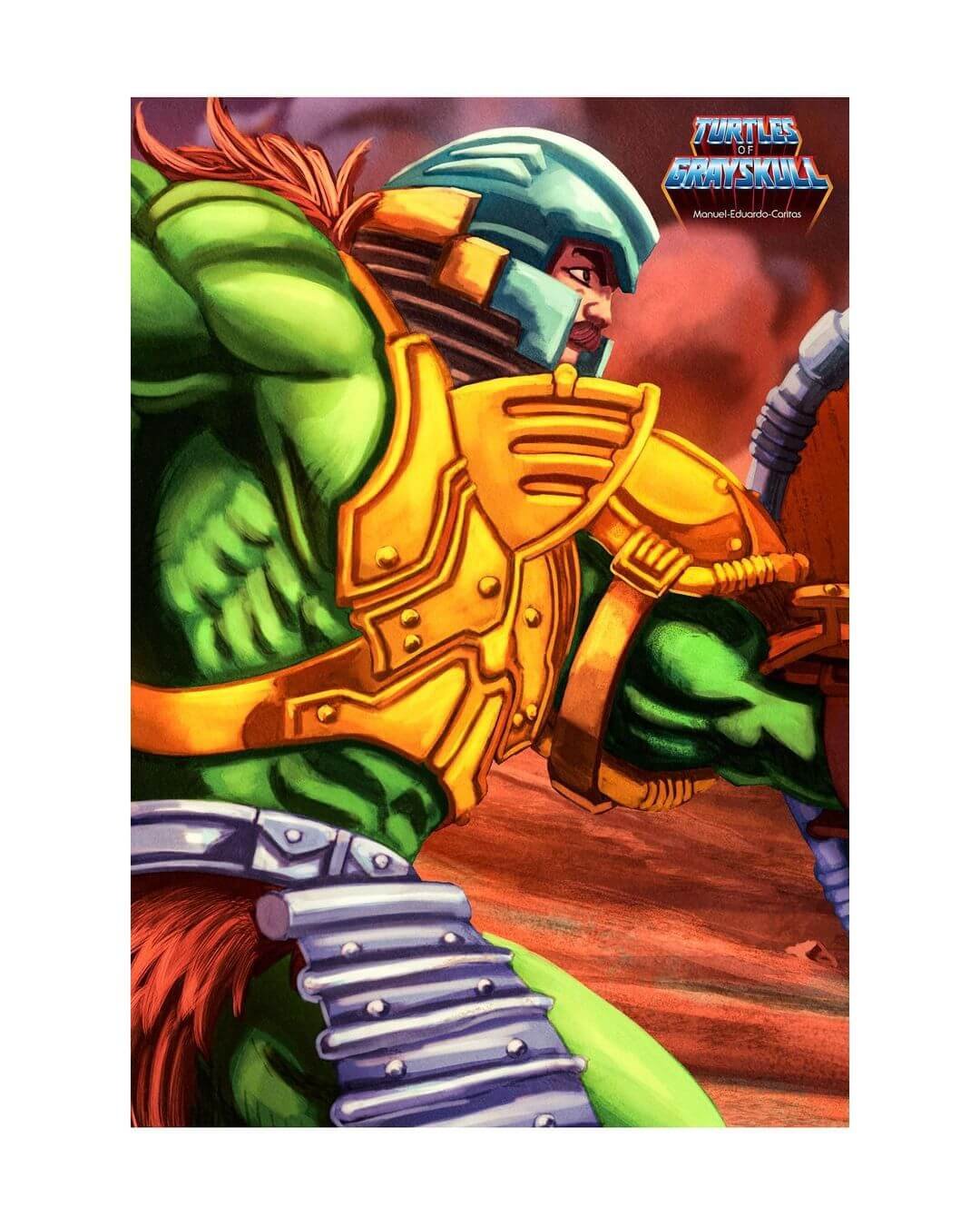 Turtles-of-Grayskull Man at Arms Package artwork MAA