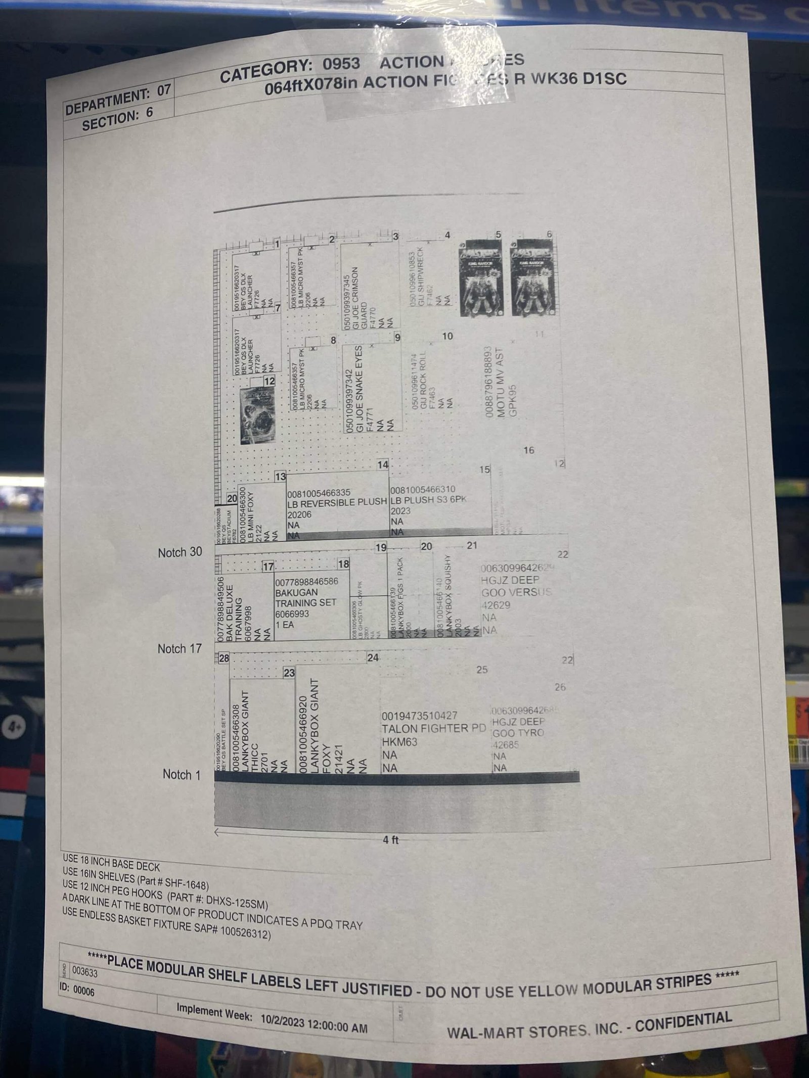 Walmart Planogram Fall 2023
