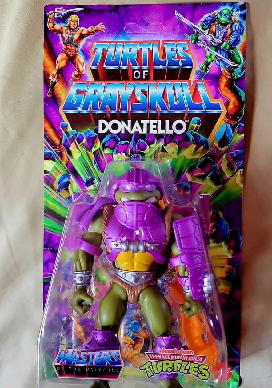 Donatello Turtles of Grayskull Cardback Front In Hand