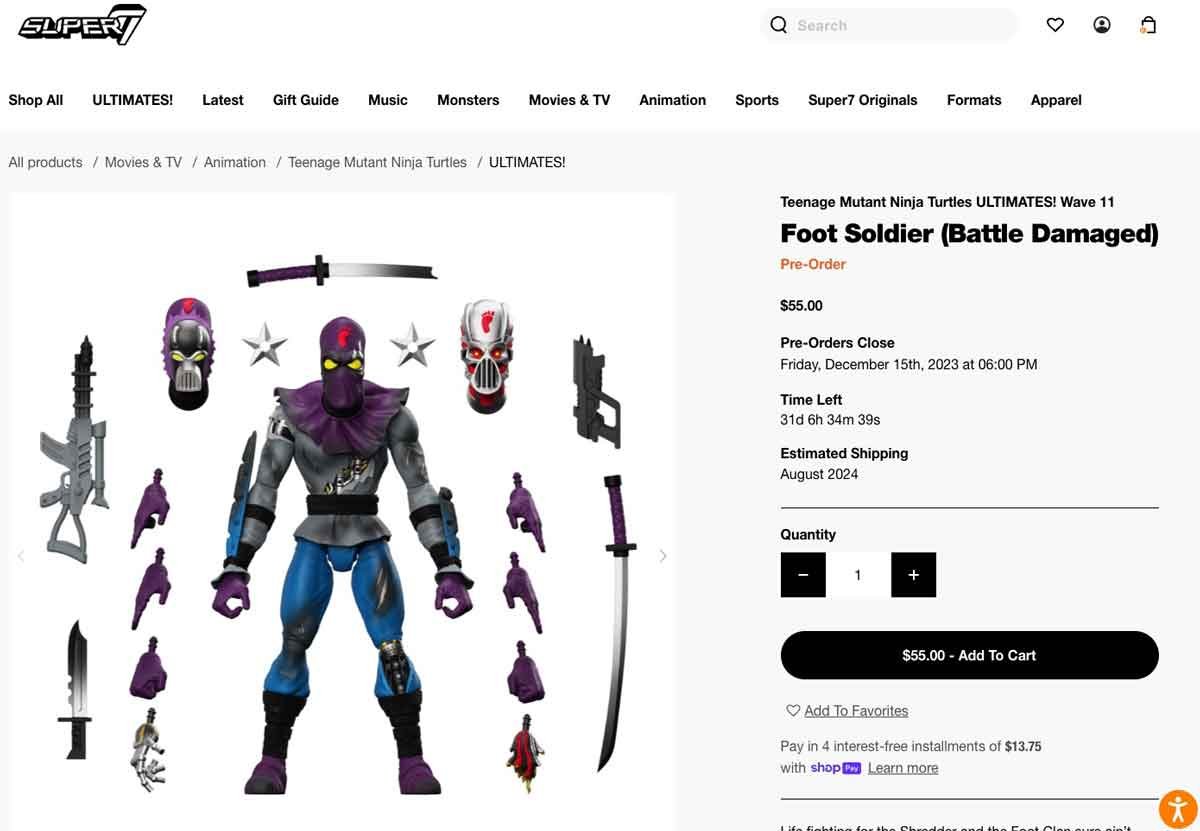 Foot-Soldier-Battle-Damaged-Teenage-Mutant-Ninja-Turtles-Super7-Ultimates-Wave-11-Preorder-3