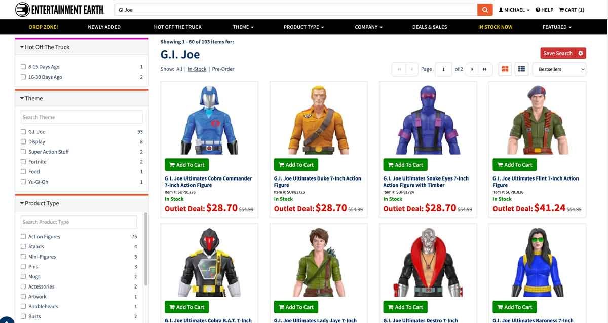 GI-Joe-Entertainment-Earth-Buy-One-Get-One-Half-Off-November-2023