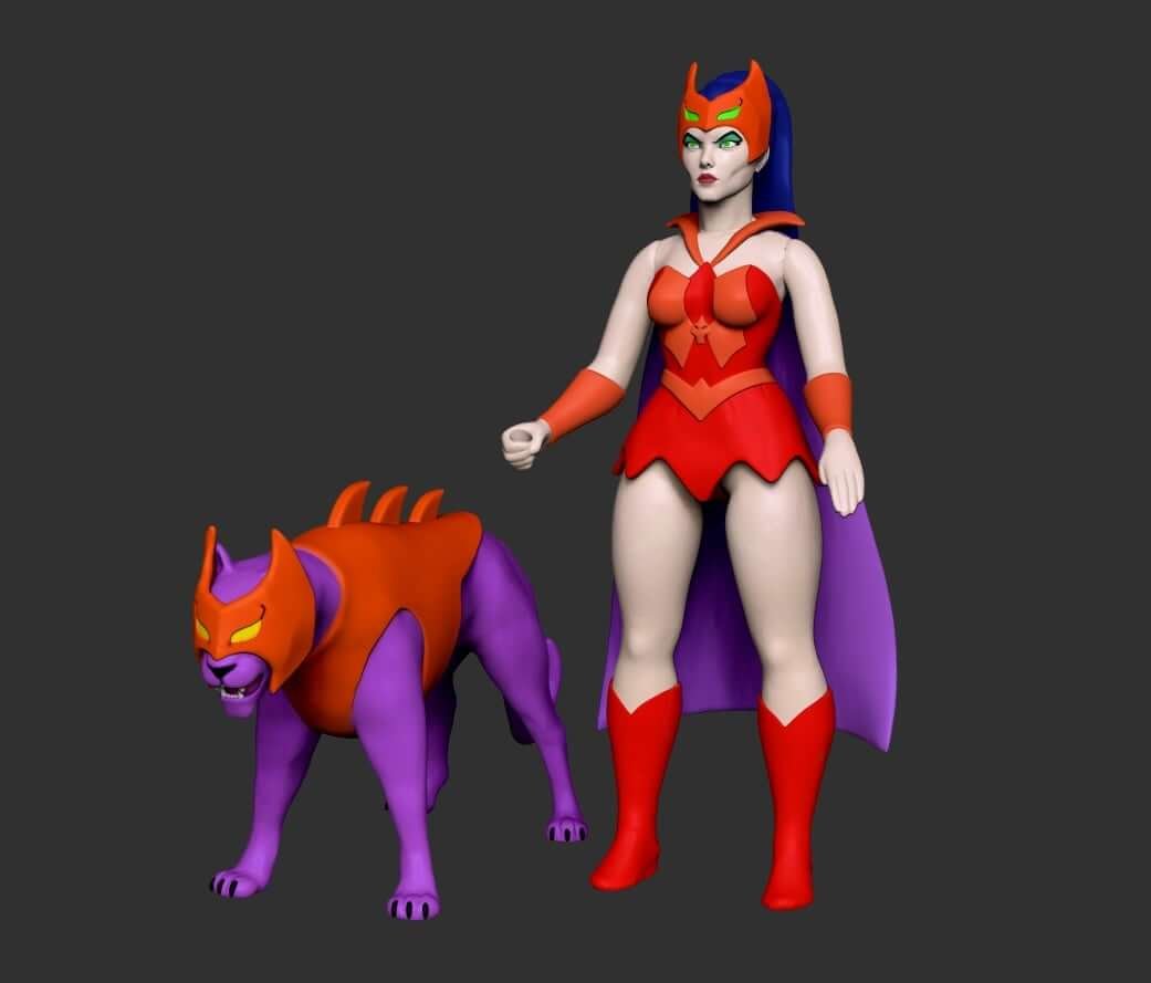 MOTU Origins Cartoon Catra 1 Etermal Customs