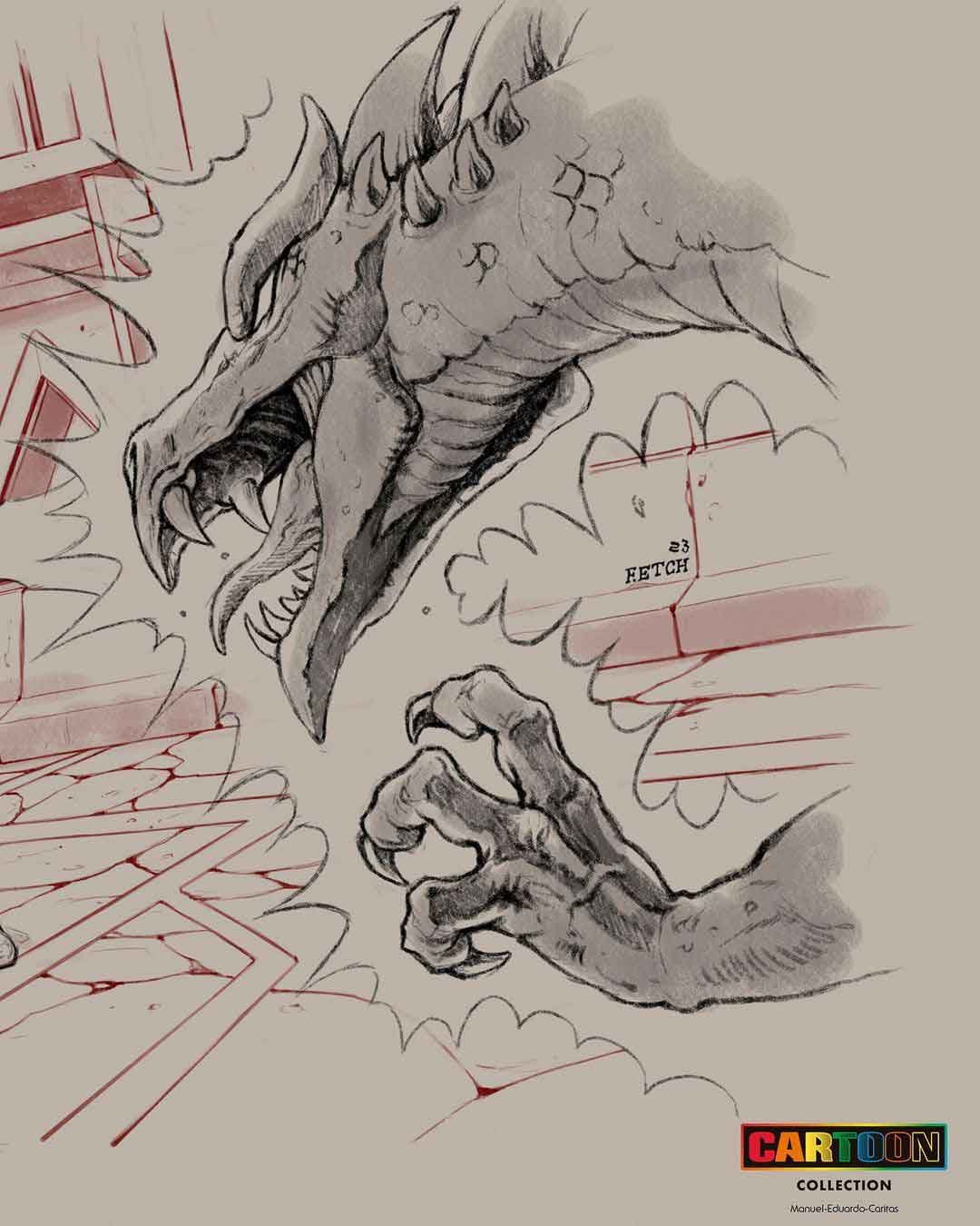 Man-At-Arms-Cartoon-Collection-Card-Art-Behind-the-Scenes-1